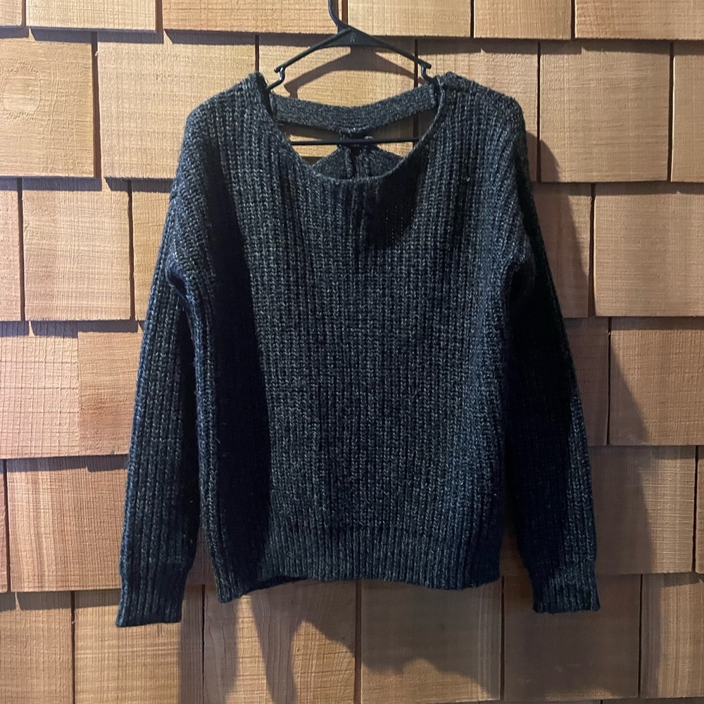 Classic Black Women's Crew Neck Sweater